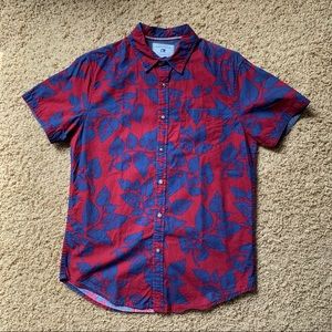Floral Short-Sleeve Button Down